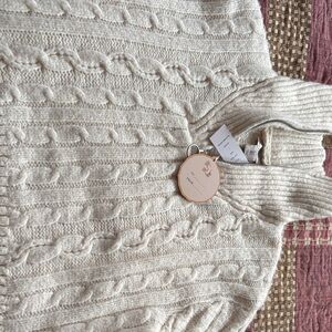 Sincerely Jules Cream Cable Knit Turtleneck Sweater